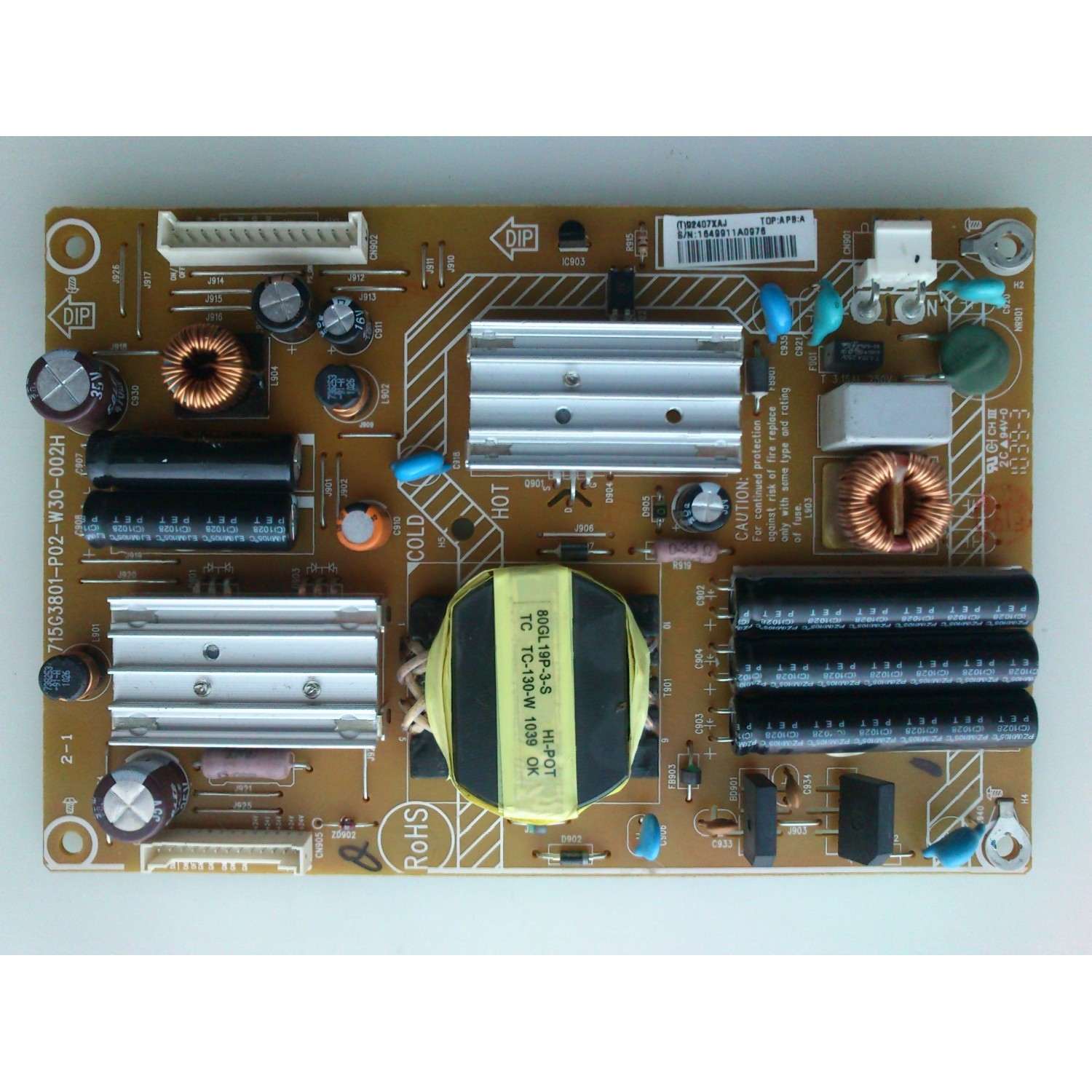 FUENTE DE PODER / VIZIO ADTV92407XAJ / 715G3801-P02-W30-002H / (T)92407XAJ / MODELOS E261VA / M260VA LTLNGGAL